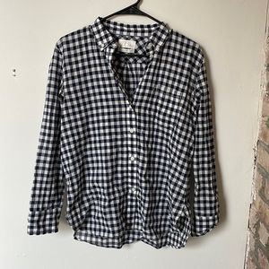J.Crew Gingham Button Doen